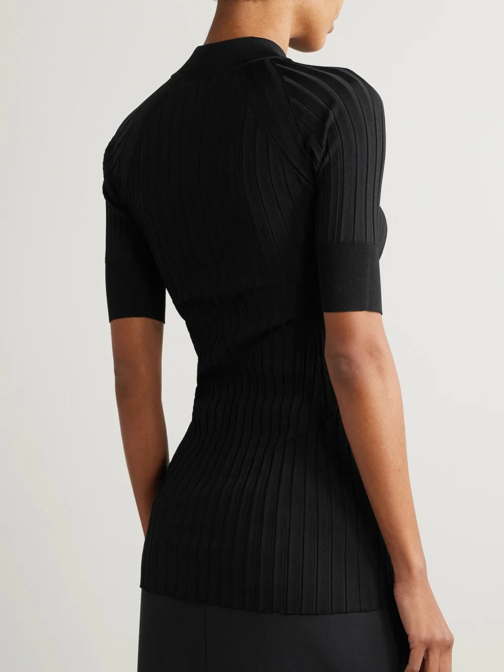Back view of the High Sport Pj Ribbed-knit Top