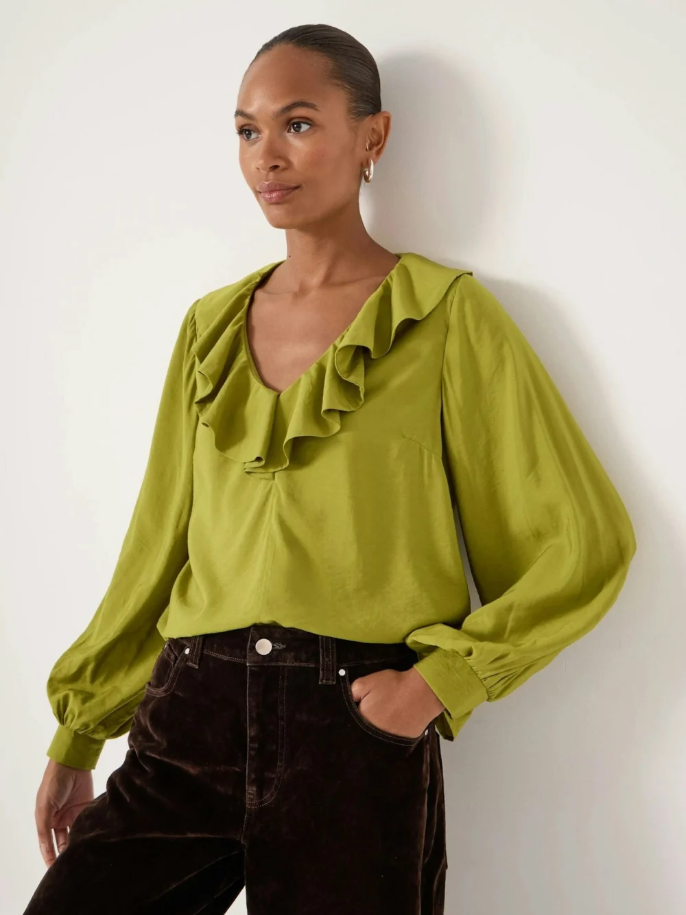 hush Air Flow Ruffle Blouse, view 2