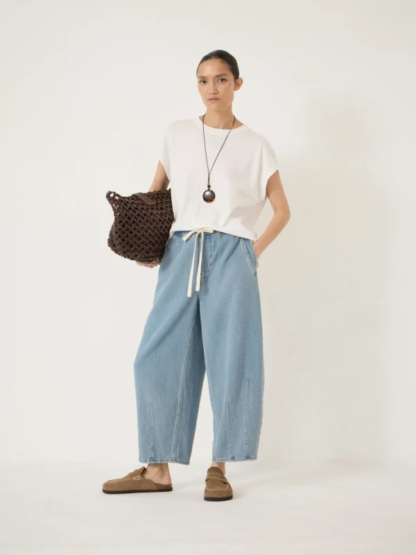 hush Aisling Cotton Slub T-Shirt in White