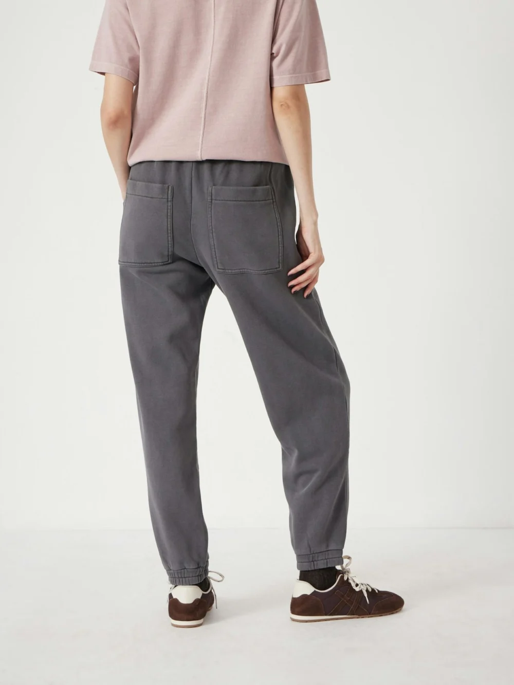 hush Alyna Pocket Detail Relaxed Joggers in Dark Grey, view 2