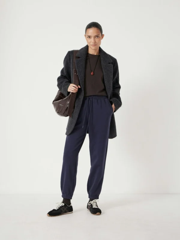 hush Alyna Pocket Detail Relaxed Joggers in Washed Navy