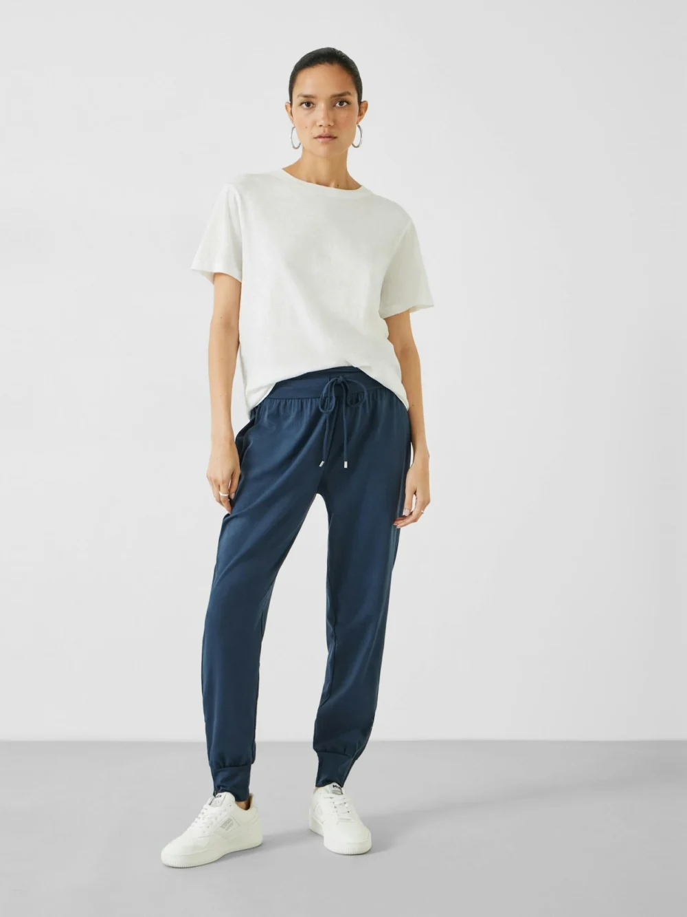 hush Amie Zip Cuffed Joggers in Dark Navy