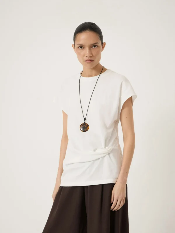 hush Amira Knot Detail Cotton T-Shirt
