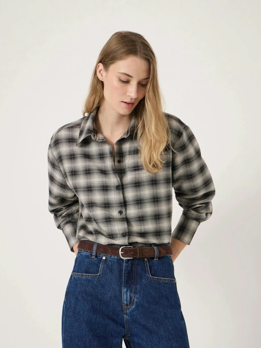 hush Amren Check Long Sleeve Shirt, view 2