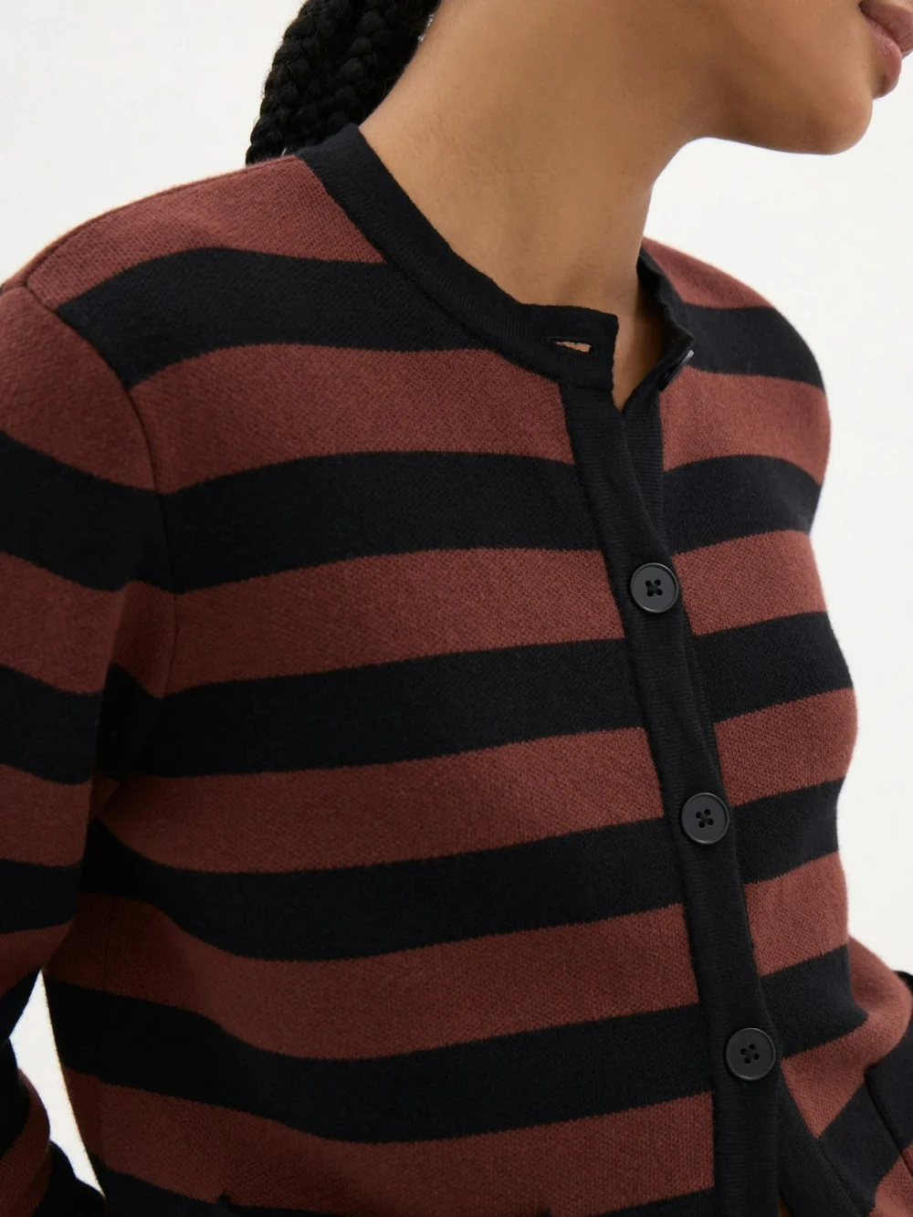 hush Arli Stripe Knitted Jacket, view 2