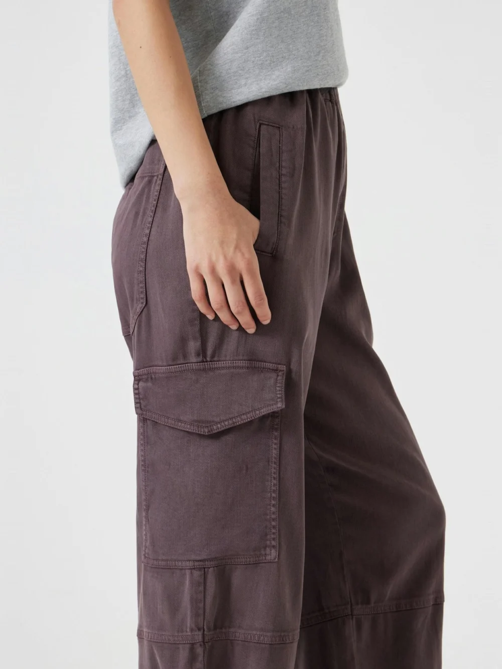 hush Ava Washed Cargo Trousers, view 2