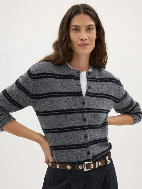 hush Avi Stripe Knitted Cardigan