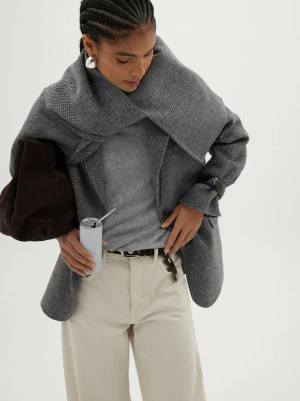 hush Beckett Check Double Face Scarf