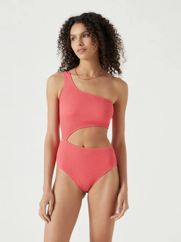 hush Clare Cut-Out Crinkle swimsuit