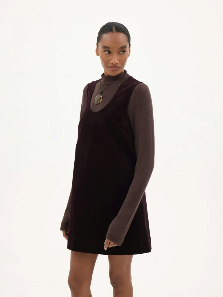 hush Cosette Scoop Neck Cord Mini Dress
