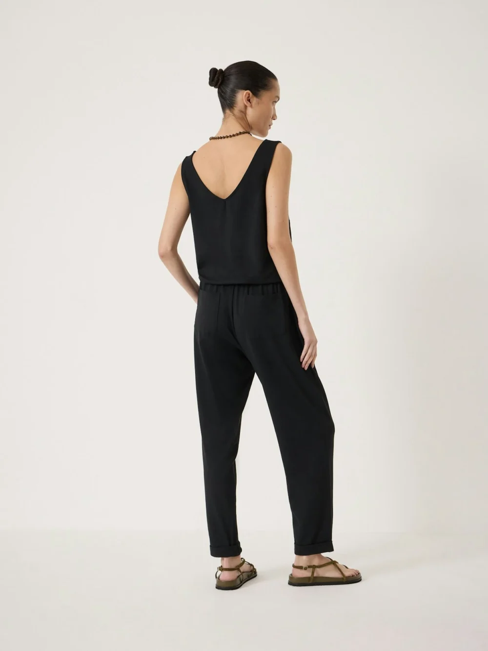 hush Cropped Jersey Jumpsuit, view 2