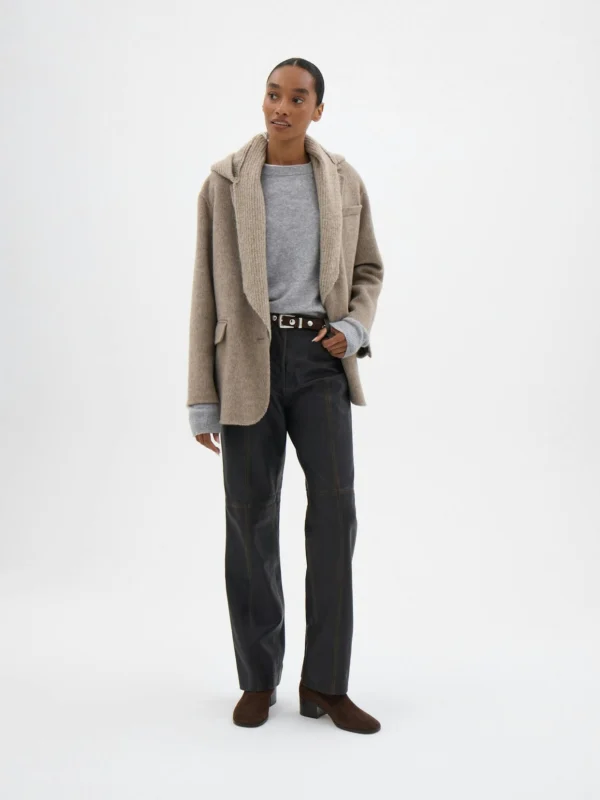 hush Eira Slim Leather Trousers