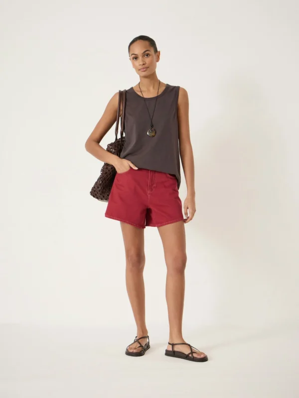 hush Essential Mid-Rise Denim Shorts