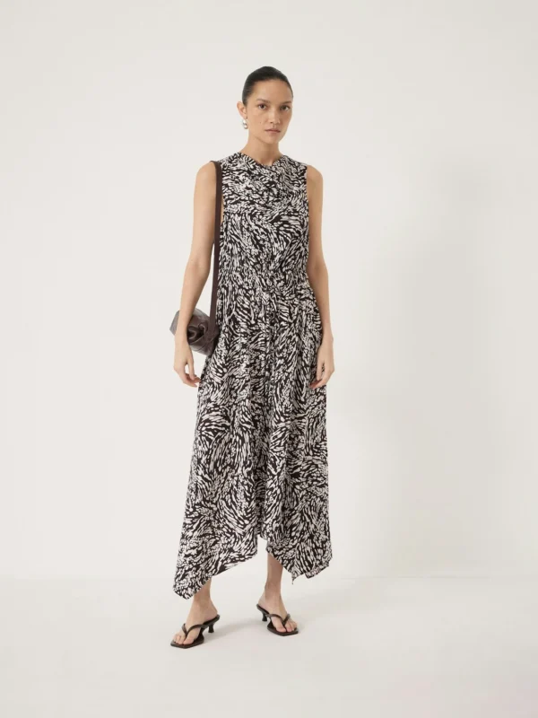 hush Estie Cowl Neck Hanky Hem Dress