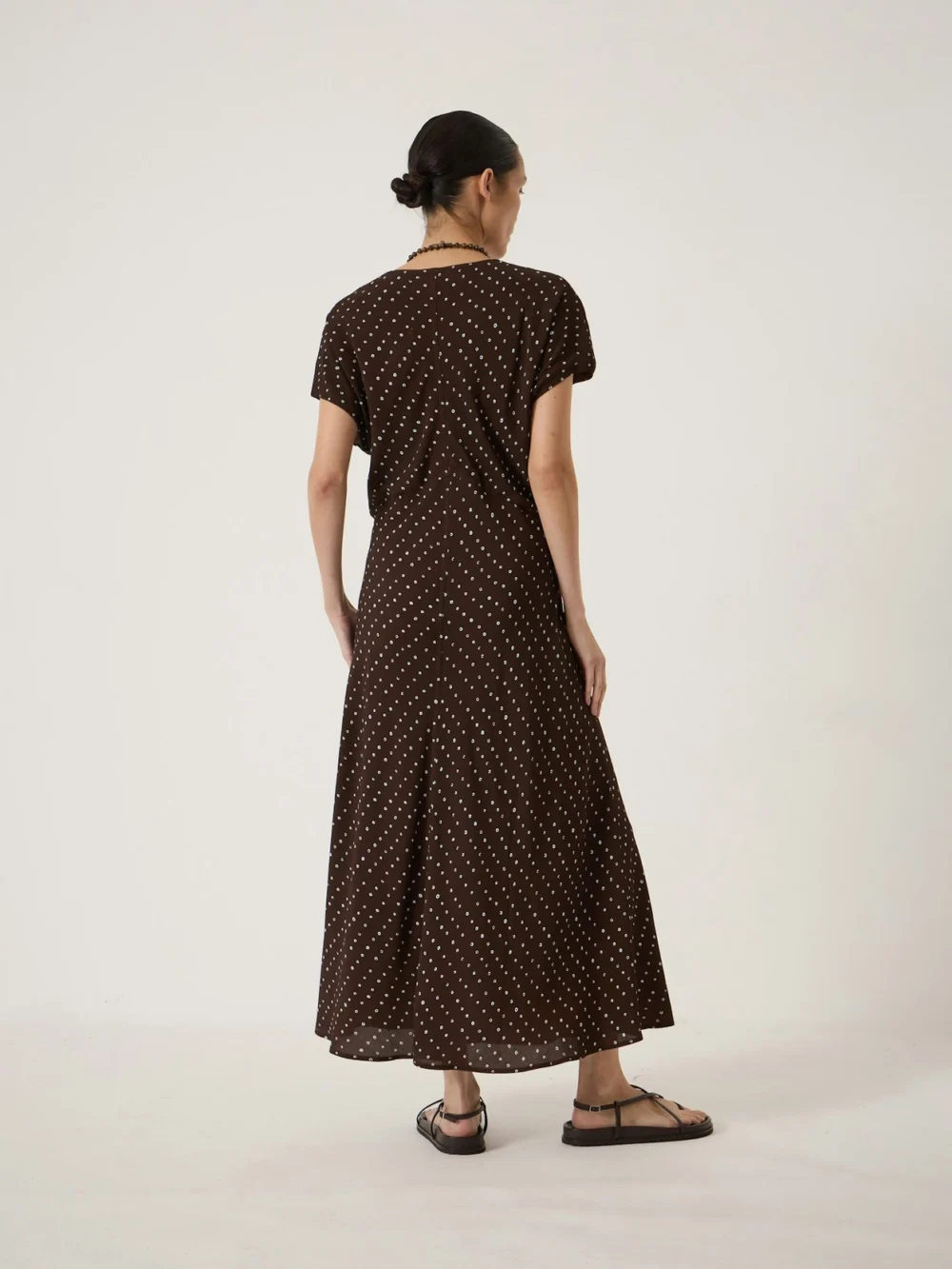 hush Grace Crepe V-Neck Maxi Dress, view 2