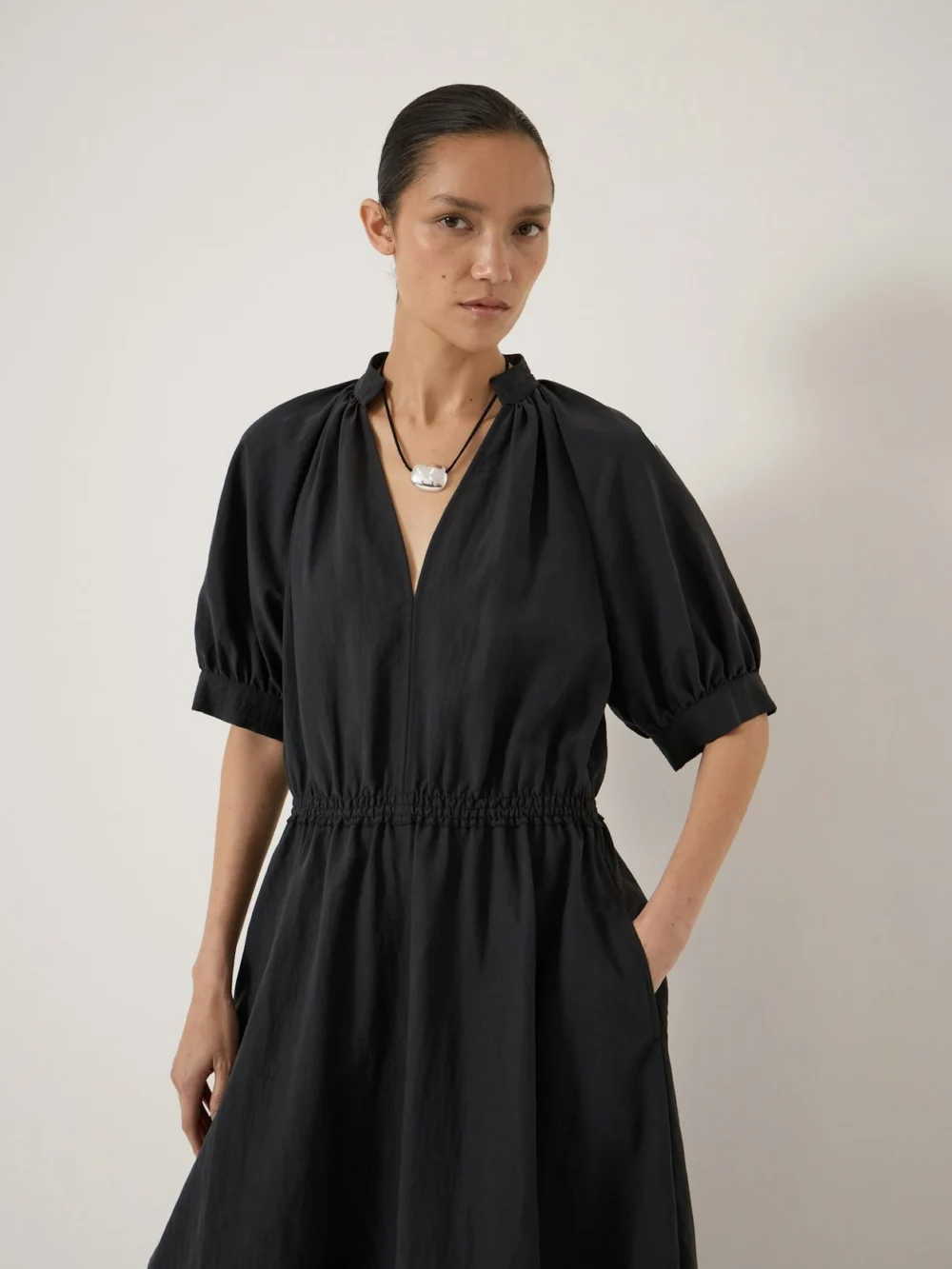 hush Isla Short Sleeve Midi Dress, view 2