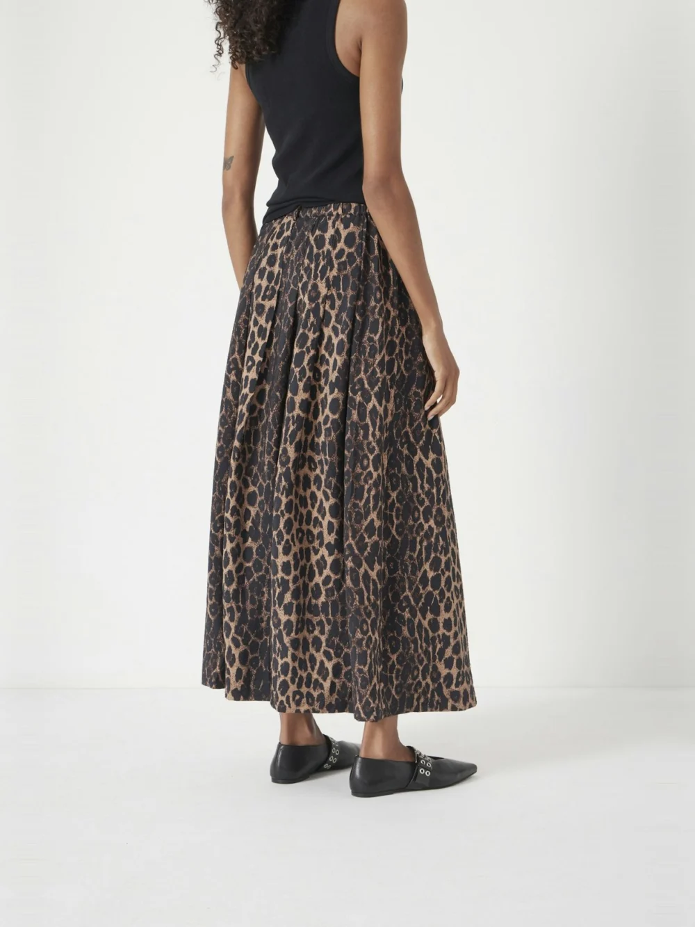 hush Ivy Pleated Air Flow Midi Skirt, view 2