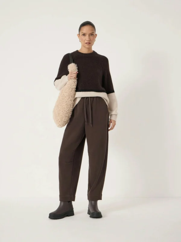 hush Jack Barrel Joggers in Chocolate Plum