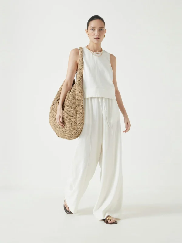 hush Linen Blend Petunia Wide Leg Trousers