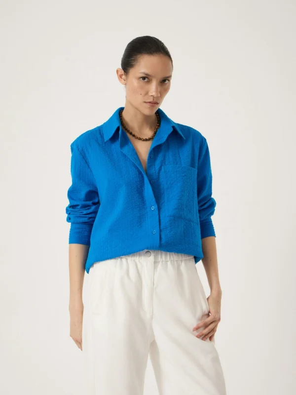 hush Maud Cotton Seersucker Shirt