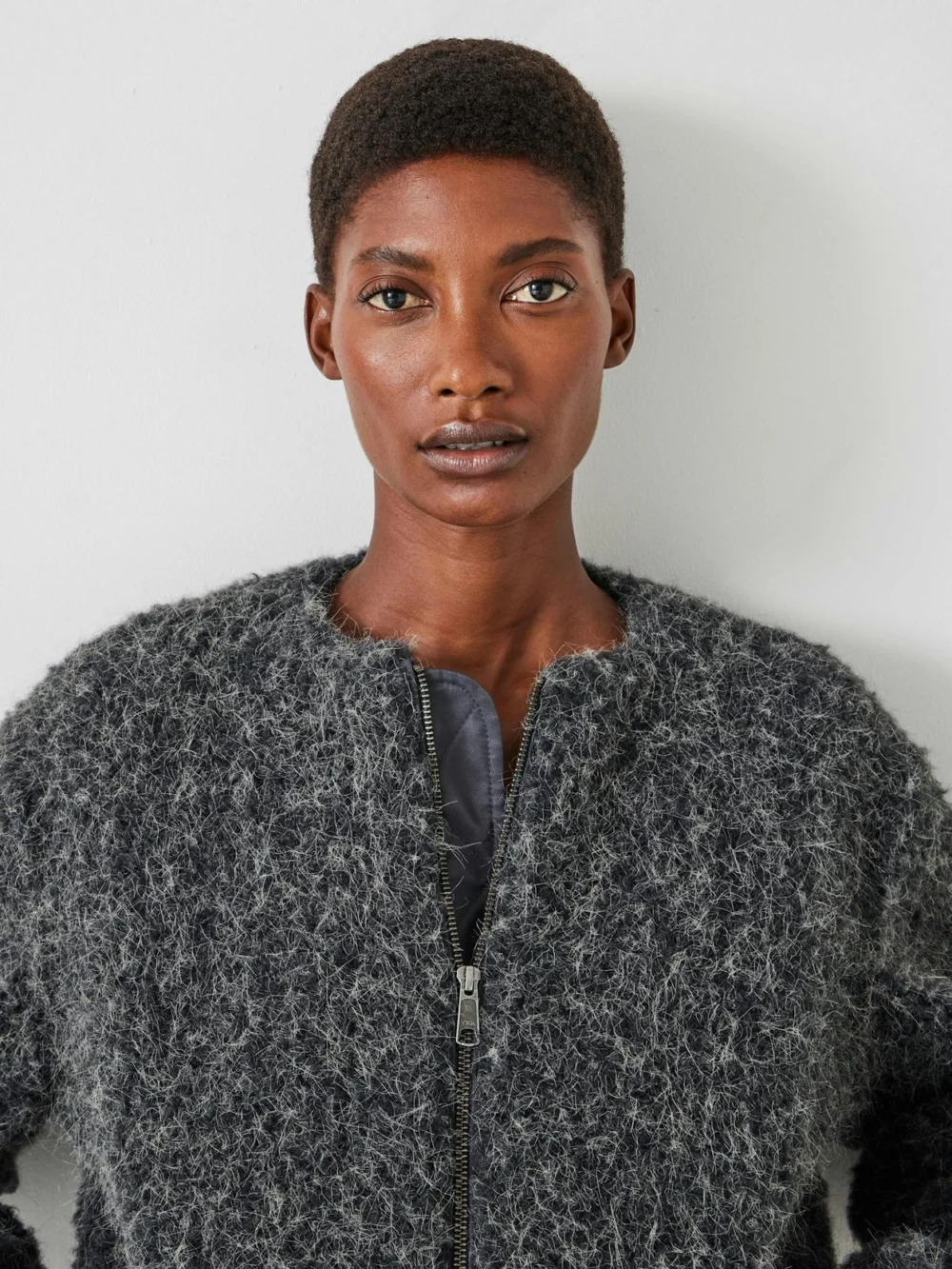 hush Miffy Zip Front Faux Fur Bomber Jacket, view 2