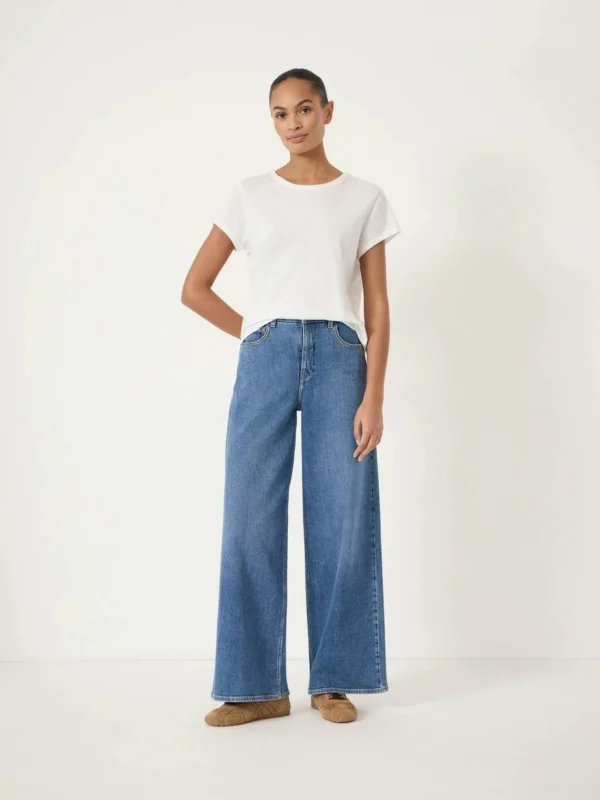 hush Nessa Wide Leg Jeans in Classic Blue