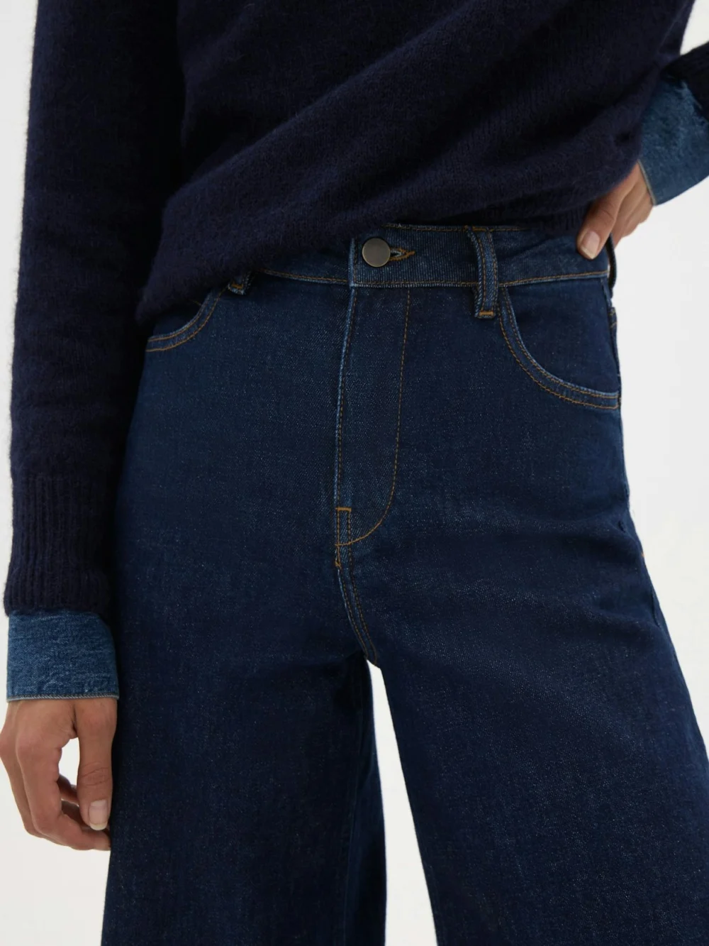 hush Nessa Wide Leg Jeans in Indigo Blue, view 2