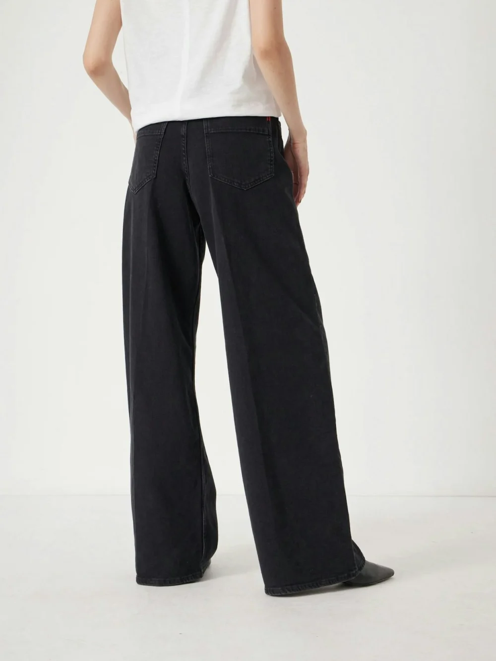 hush Nessa Wide Leg Jeans in Washed Black, view 2
