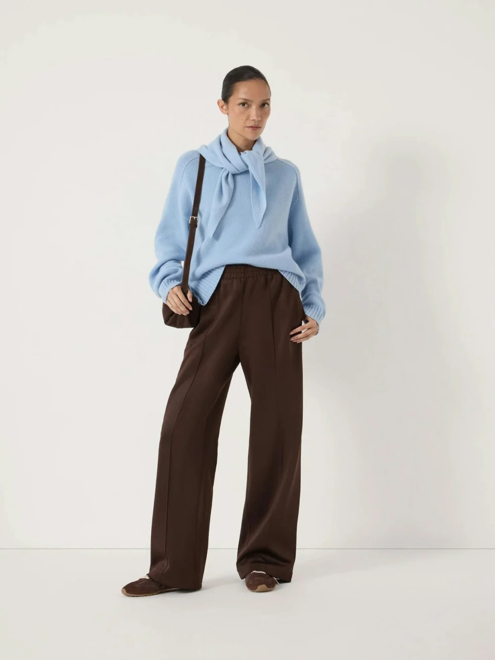 hush Nina Merino Wool Jumper in Pale Blue