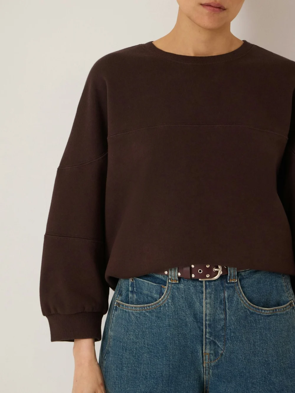 hush Panel Detail Sweatshirt, view 2