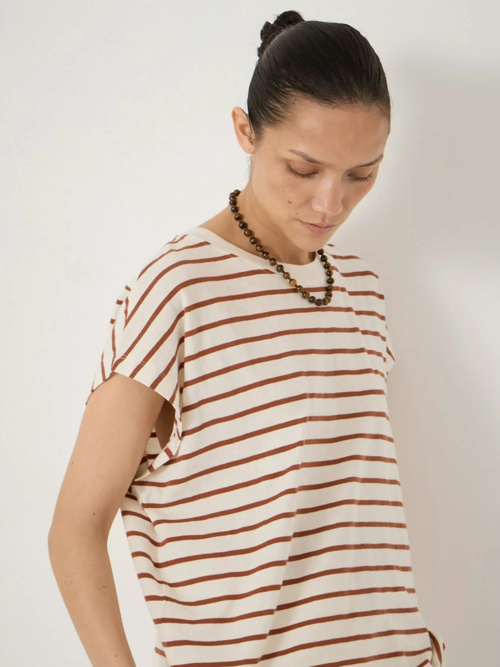 hush Petra Stripe Cotton Slub Tank, view 2