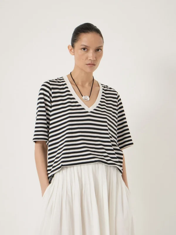 hush Reece V Neck Drapey T-Shirt