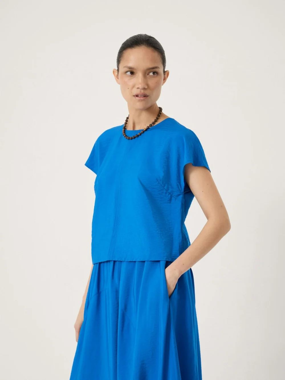 hush Rein Shell Top in sky blue