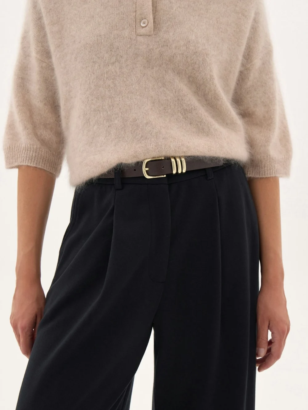 hush Rian Premium Jersey Tailored Trousers in Black, view 2