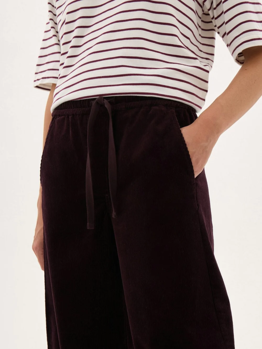 hush Rina Corduroy Barrel Trousers, view 2