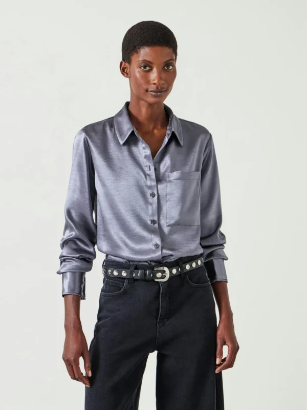 hush Rita Satin Shirt
