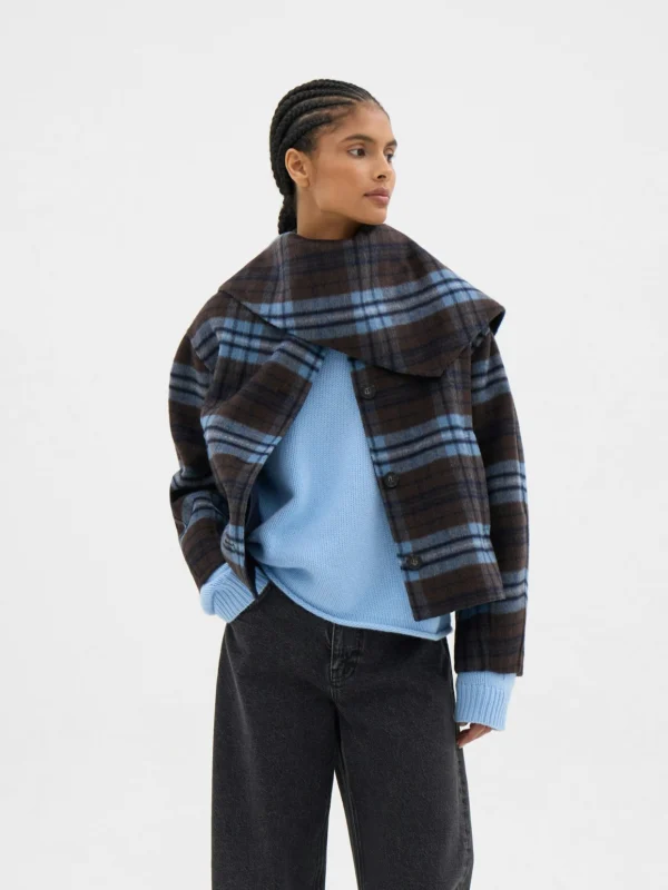 hush Rix Double Faced Wool Check Jacket