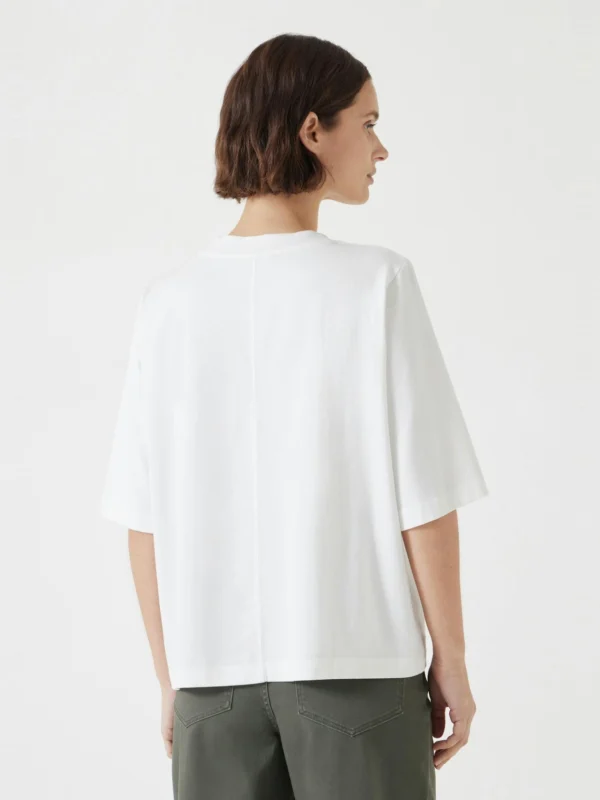 hush Romina Heavyweight Cotton T-Shirt in White