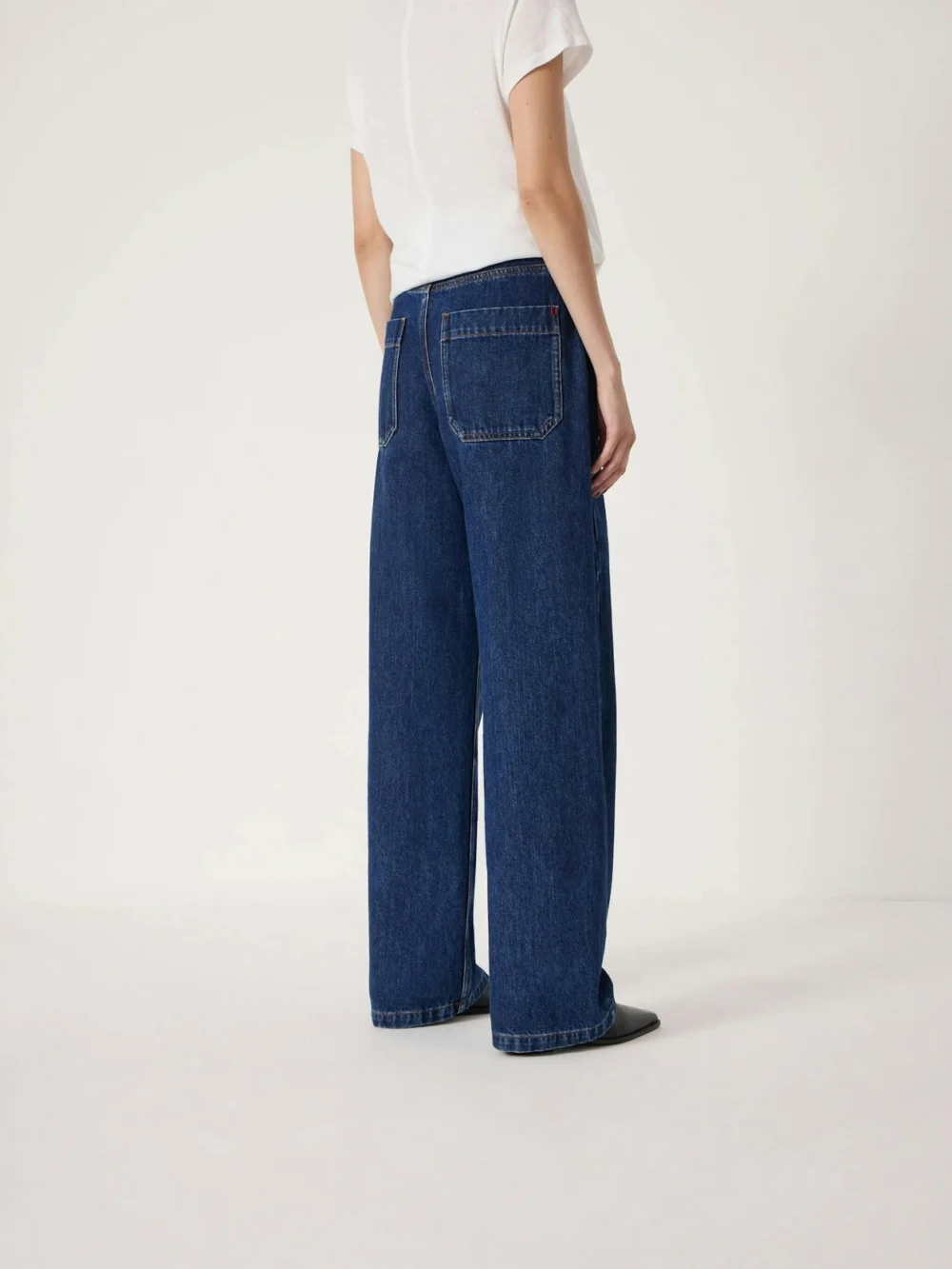 hush Saskia Straight Seamed Jeans in Rinse Wash, view 2