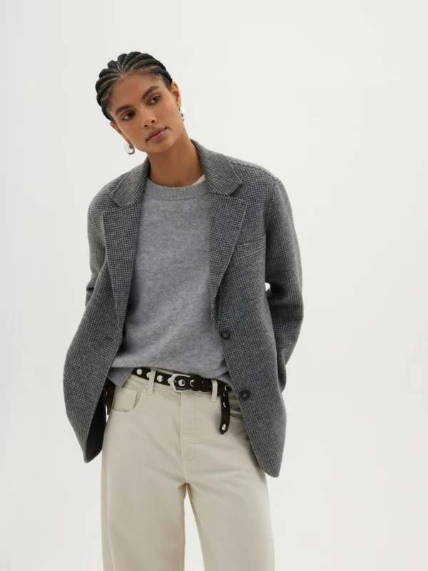 hush Simeron Wool Double Faced Oversized Blazer