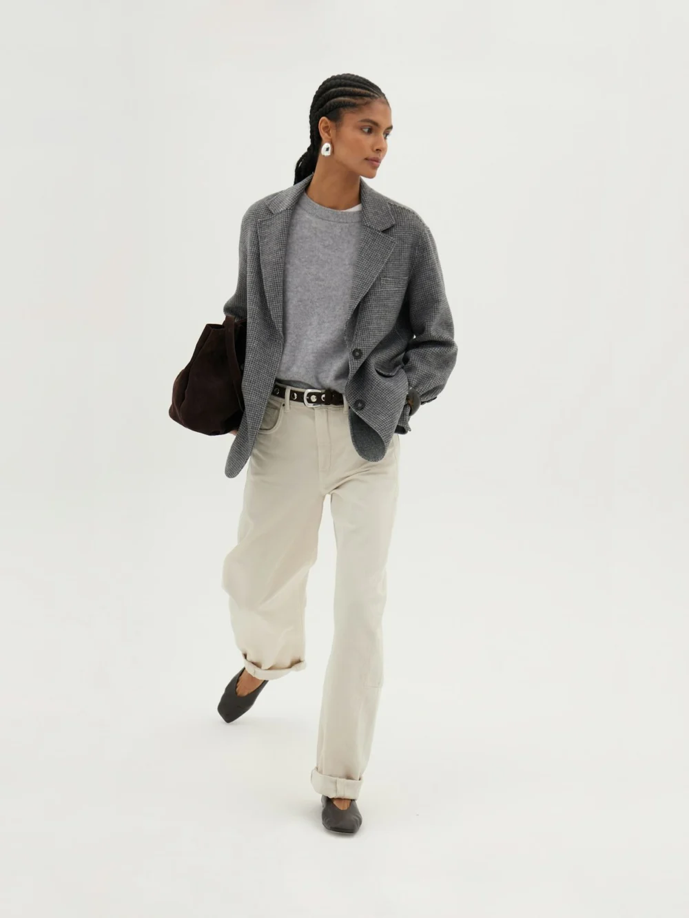 hush Simeron Wool Double Faced Oversized Blazer, view 2