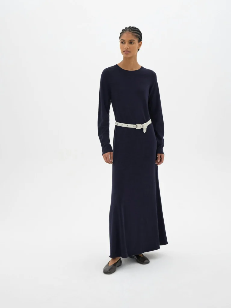 hush Talen Crew Neck Knit Midi Dress
