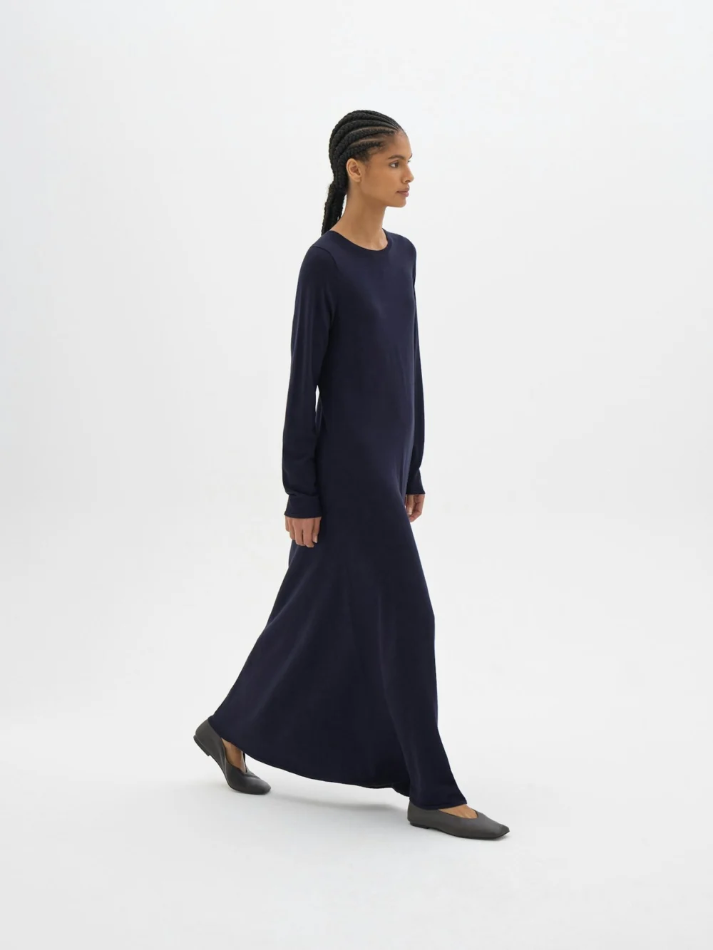 hush Talen Crew Neck Knit Midi Dress, view 2