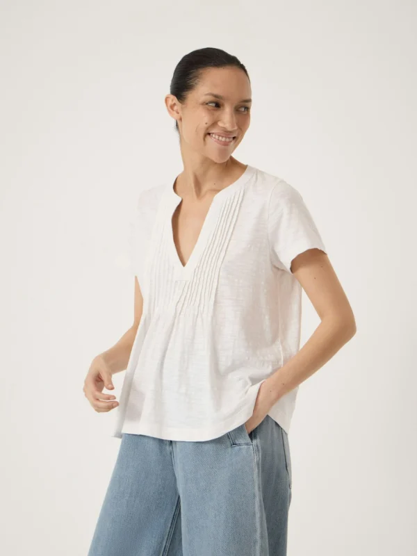 hush Thalina Pleat Jersey Top