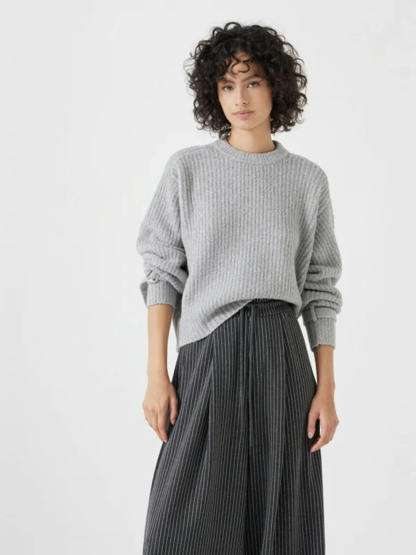 hush Tie and Buckle Detail Textured Knitted Jumper