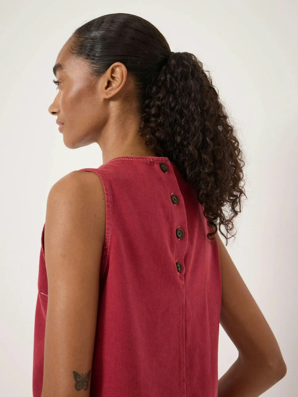 hush Valerie Denim Shell Top, view 2