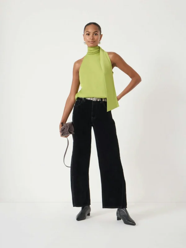 hush Velvet Cropped Bree Barrel Leg Jeans
