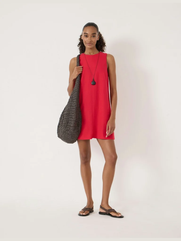 hush Vera Linen Mini Dress