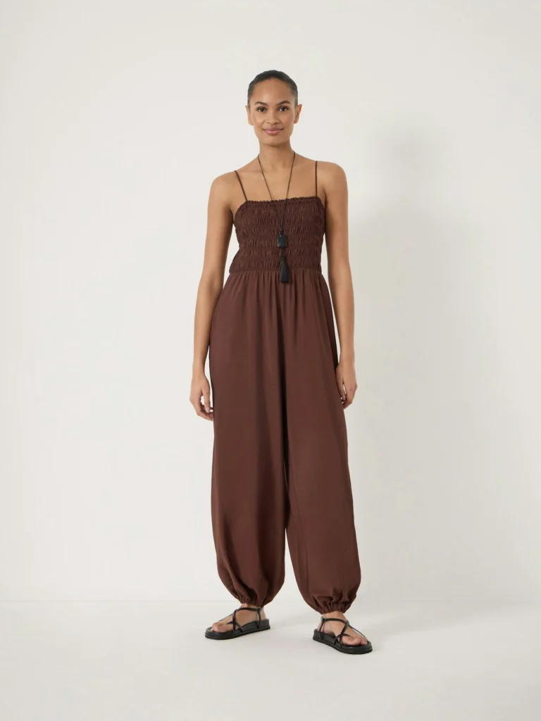 hush Vita Strappy Bubble Hem Jumpsuit