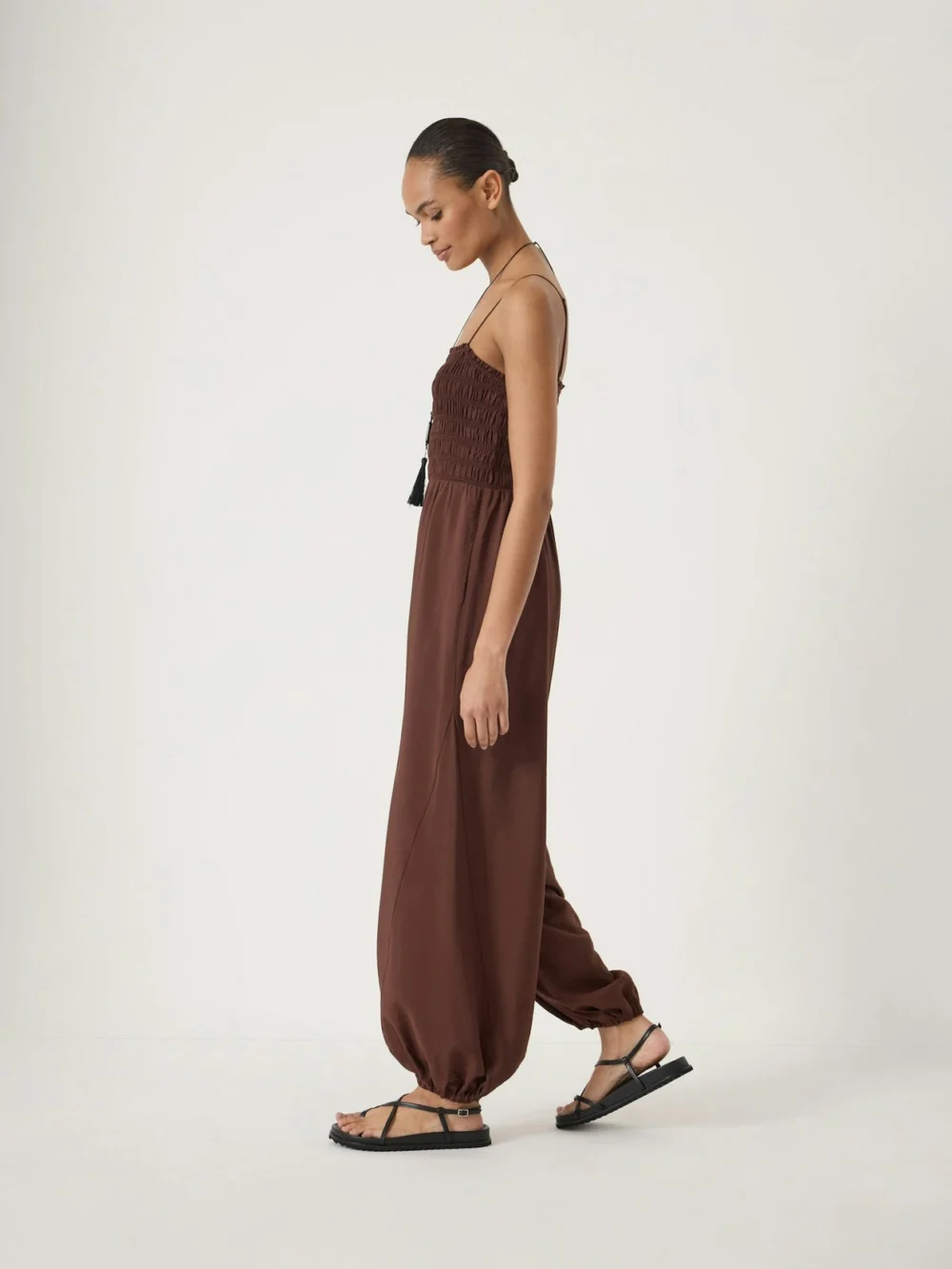 hush Vita Strappy Bubble Hem Jumpsuit, view 2